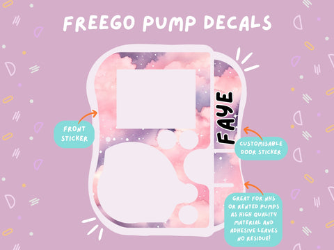 FreeGo Pump Sticker Tubie Life Feeding Pump Decal for Abbott FreeGo tube feeding pumps