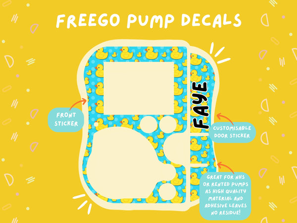 FreeGo Pump Sticker Tubie Life Feeding Pump Decal for Abbott FreeGo tube feeding pumps