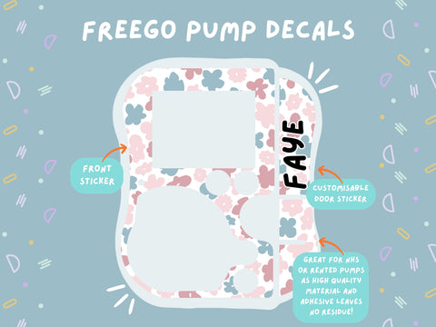 FreeGo Pump Sticker Tubie Life Feeding Pump Decal for Abbott FreeGo tube feeding pumps