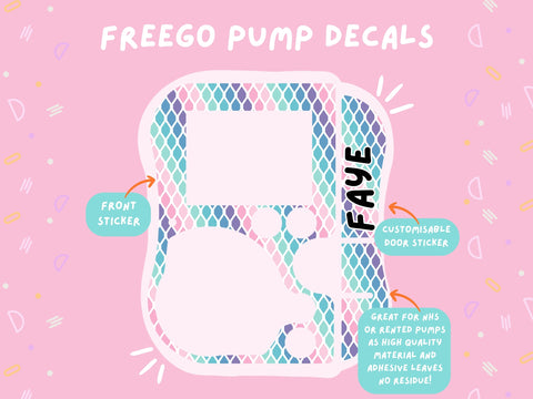 FreeGo Pump Sticker Tubie Life Feeding Pump Decal for Abbott FreeGo tube feeding pumps