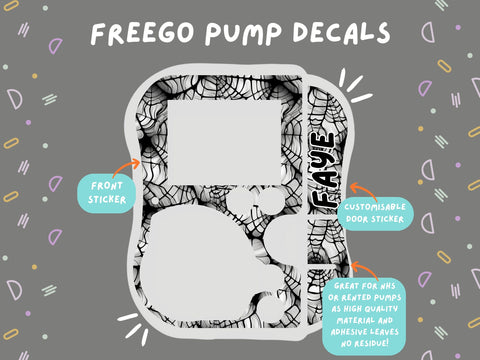 FreeGo Pump Sticker Tubie Life Feeding Pump Decal for Abbott FreeGo tube feeding pumps