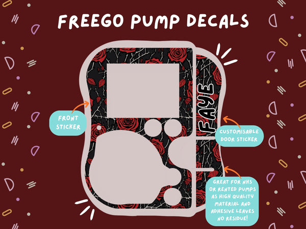 FreeGo Pump Sticker Tubie Life Feeding Pump Decal for Abbott FreeGo tube feeding pumps