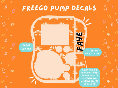 FreeGo Pump Sticker Tubie Life Feeding Pump Decal for Abbott FreeGo tube feeding pumps