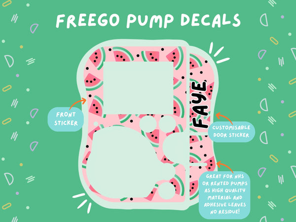 FreeGo Pump Sticker Tubie Life Feeding Pump Decal for Abbott FreeGo tube feeding pumps