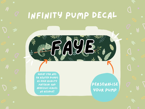 Infinity Pump Sticker Tubie Life Feeding Pump Decal for Nutricia Infinity or Entralite Moog tube feeding pumps