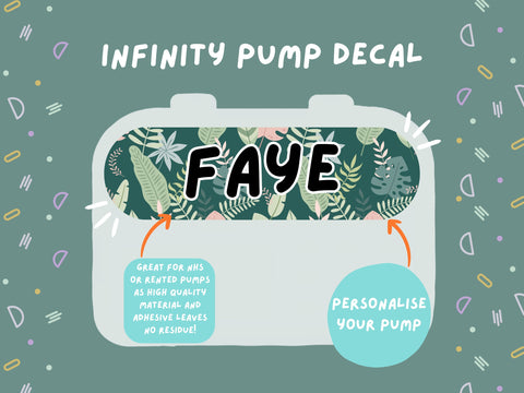 Infinity Pump Sticker Tubie Life Feeding Pump Decal for Nutricia Infinity or Entralite Moog tube feeding pumps