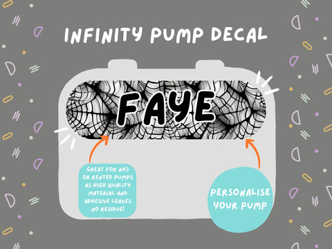 Infinity Pump Sticker Tubie Life Feeding Pump Decal for Nutricia Infinity or Entralite Moog tube feeding pumps