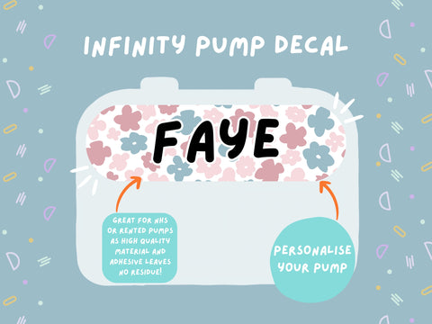 Infinity Pump Sticker Tubie Life Feeding Pump Decal for Nutricia Infinity or Entralite Moog tube feeding pumps