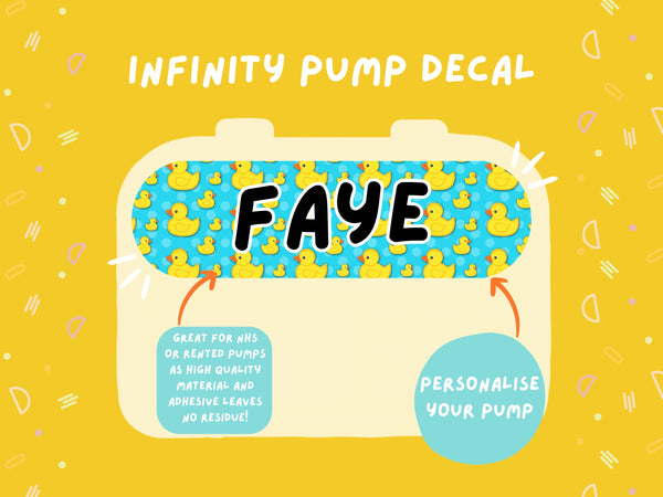 Infinity Pump Sticker Tubie Life Feeding Pump Decal for Nutricia Infinity or Entralite Moog tube feeding pumps