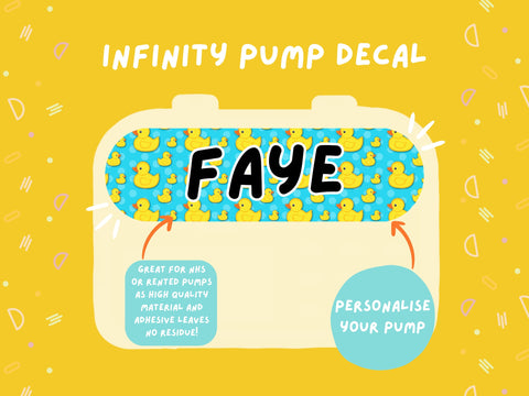 Infinity Pump Sticker Tubie Life Feeding Pump Decal for Nutricia Infinity or Entralite Moog tube feeding pumps