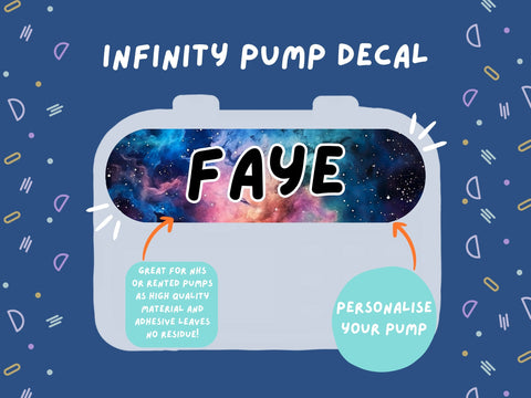 Infinity Pump Sticker Tubie Life Feeding Pump Decal for Nutricia Infinity or Entralite Moog tube feeding pumps