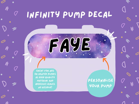 Infinity Pump Sticker Tubie Life Feeding Pump Decal for Nutricia Infinity or Entralite Moog tube feeding pumps