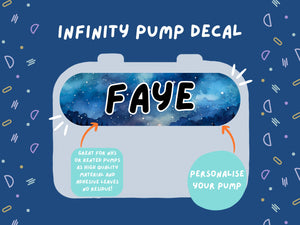 Infinity Pump Sticker Tubie Life Feeding Pump Decal for Nutricia Infinity or Entralite Moog tube feeding pumps
