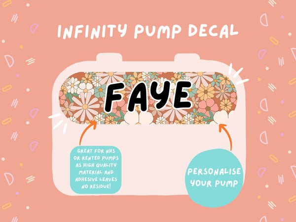 Infinity Pump Sticker Tubie Life Feeding Pump Decal for Nutricia Infinity or Entralite Moog tube feeding pumps