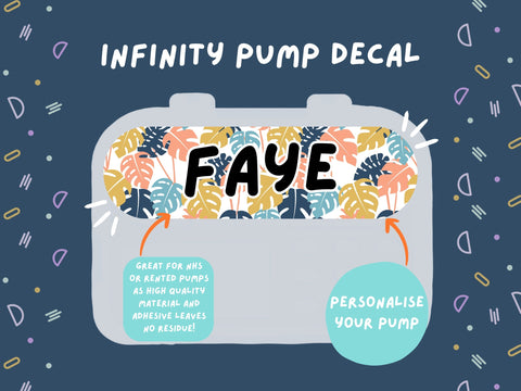 Infinity Pump Sticker Tubie Life Feeding Pump Decal for Nutricia Infinity or Entralite Moog tube feeding pumps