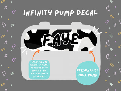 Infinity Pump Sticker Tubie Life Feeding Pump Decal for Nutricia Infinity or Entralite Moog tube feeding pumps