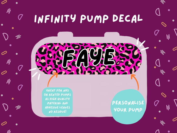 Infinity Pump Sticker Tubie Life Feeding Pump Decal for Nutricia Infinity or Entralite Moog tube feeding pumps