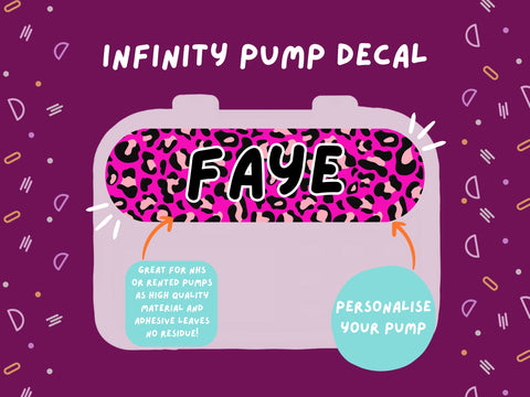 Infinity Pump Sticker Tubie Life Feeding Pump Decal for Nutricia Infinity or Entralite Moog tube feeding pumps