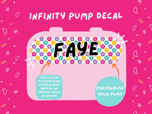 Infinity Pump Sticker Tubie Life Feeding Pump Decal for Nutricia Infinity or Entralite Moog tube feeding pumps