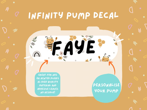 Infinity Pump Sticker Tubie Life Feeding Pump Decal for Nutricia Infinity or Entralite Moog tube feeding pumps