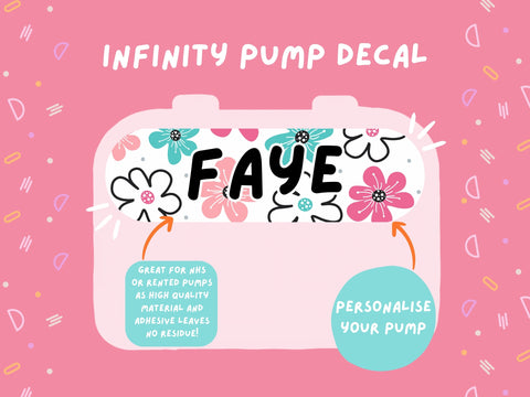 Infinity Pump Sticker Tubie Life Feeding Pump Decal for Nutricia Infinity or Entralite Moog tube feeding pumps