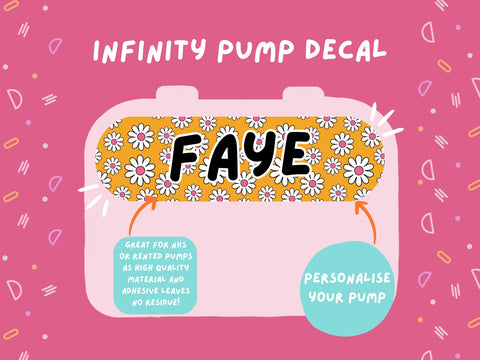 Infinity Pump Sticker Tubie Life Feeding Pump Decal for Nutricia Infinity or Entralite Moog tube feeding pumps