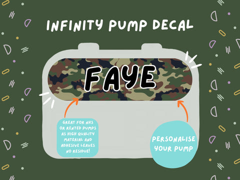 Infinity Pump Sticker Tubie Life Feeding Pump Decal for Nutricia Infinity or Entralite Moog tube feeding pumps