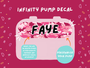 Infinity Pump Sticker Tubie Life Feeding Pump Decal for Nutricia Infinity or Entralite Moog tube feeding pumps