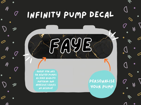 Infinity Pump Sticker Tubie Life Feeding Pump Decal for Nutricia Infinity or Entralite Moog tube feeding pumps