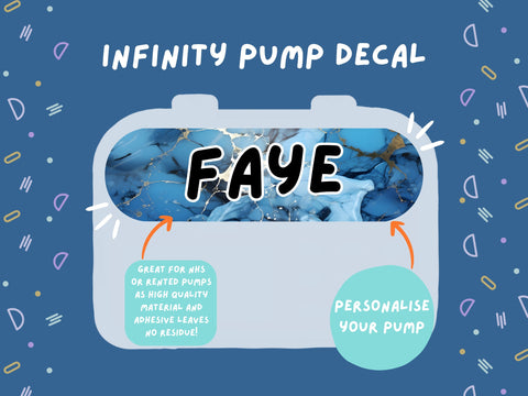 Infinity Pump Sticker Tubie Life Feeding Pump Decal for Nutricia Infinity or Entralite Moog tube feeding pumps