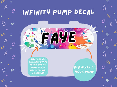 Infinity Pump Sticker Tubie Life Feeding Pump Decal for Nutricia Infinity or Entralite Moog tube feeding pumps