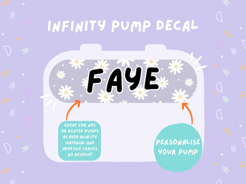 Infinity Pump Sticker Tubie Life Feeding Pump Decal for Nutricia Infinity or Entralite Moog tube feeding pumps