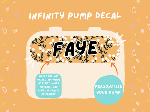 Infinity Pump Sticker Tubie Life Feeding Pump Decal for Nutricia Infinity or Entralite Moog tube feeding pumps