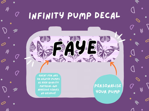 Infinity Pump Sticker Tubie Life Feeding Pump Decal for Nutricia Infinity or Entralite Moog tube feeding pumps