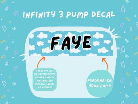 Infinity 3 Pump Sticker Tubie Life Feeding Pump Decal for Nutricia Infinity or Entralite Moog tube feeding pumps