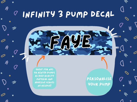 Infinity 3 Pump Sticker Tubie Life Feeding Pump Decal for Nutricia Infinity or Entralite Moog tube feeding pumps