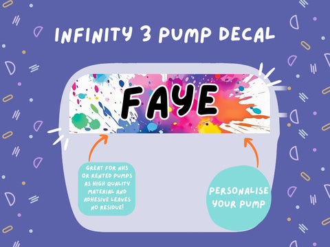 Infinity 3 Pump Sticker Tubie Life Feeding Pump Decal for Nutricia Infinity or Entralite Moog tube feeding pumps