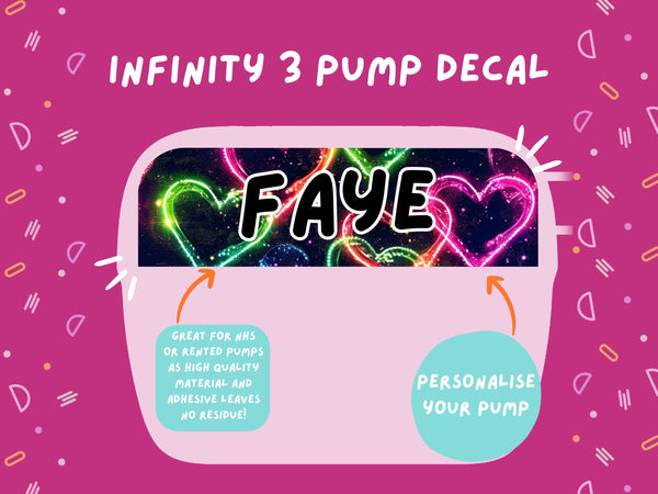 Infinity 3 Pump Sticker Tubie Life Feeding Pump Decal for Nutricia Infinity or Entralite Moog tube feeding pumps