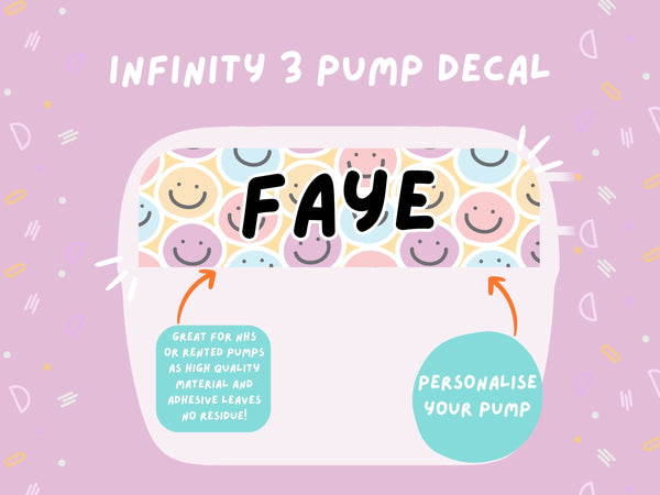 Infinity 3 Pump Sticker Tubie Life Feeding Pump Decal for Nutricia Infinity or Entralite Moog tube feeding pumps