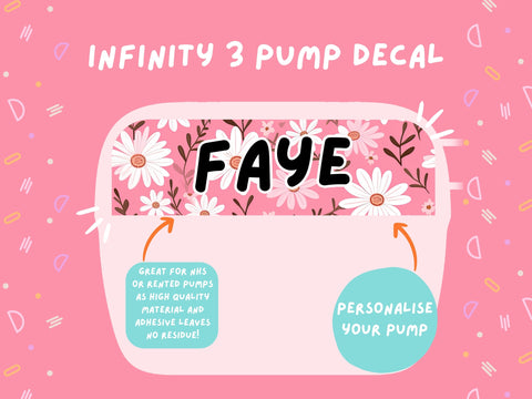 Infinity 3 Pump Sticker Tubie Life Feeding Pump Decal for Nutricia Infinity or Entralite Moog tube feeding pumps