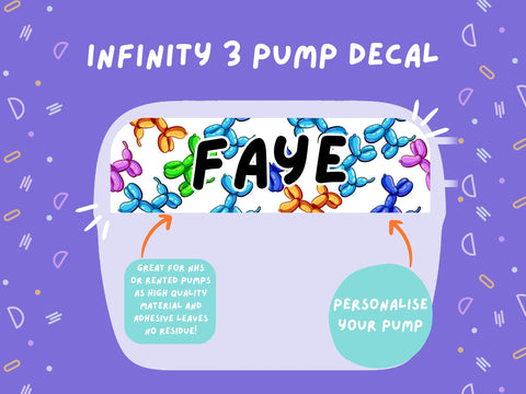 Infinity 3 Pump Sticker Tubie Life Feeding Pump Decal for Nutricia Infinity or Entralite Moog tube feeding pumps