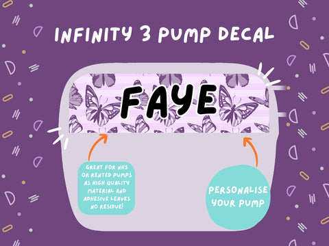 Infinity 3 Pump Sticker Tubie Life Feeding Pump Decal for Nutricia Infinity or Entralite Moog tube feeding pumps