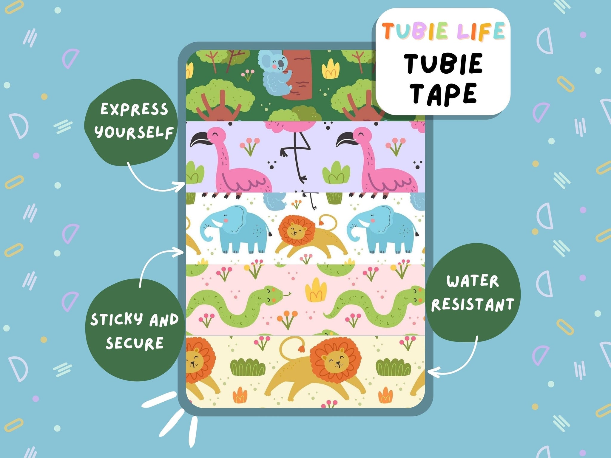 TUBIE TAPE Tubie Life animal ng tube tape for feeding tubes and other tubing