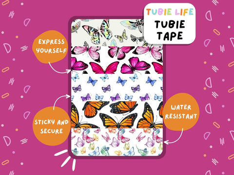 TUBIE TAPE Tubie Life butterfly ng tube tape for feeding tubes and other tubing