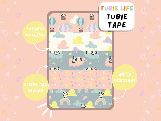 TUBIE TAPE Tubie Life dreamy panda ng tube tape for feeding tubes and other tubing