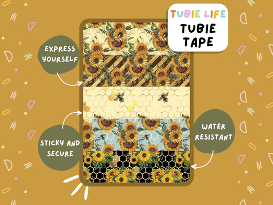 TUBIE TAPE Tubie Life sunflower ng tube tape for feeding tubes and other tubing