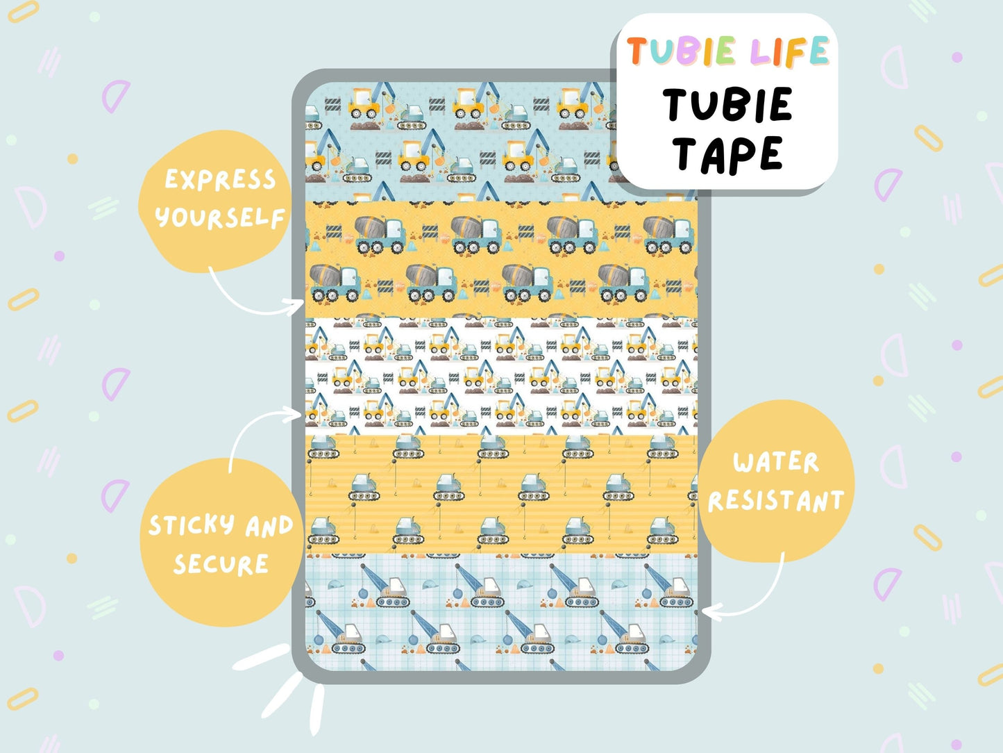 TUBIE TAPE Tubie Life diggers ng tube tape for feeding tubes and other tubing