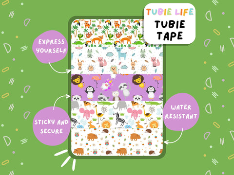 TUBIE TAPE Tubie Life cute animal ng tube tape for feeding tubes and other tubing