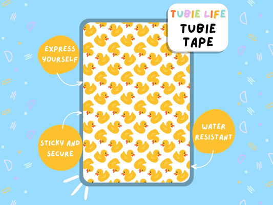 TUBIE TAPE Tubie Life rubber duck ng tube tape for feeding tubes and other tubing Full Sheet