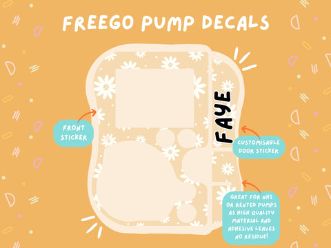 FreeGo Pump Sticker Tubie Life Feeding Pump Decal for Abbott FreeGo tube feeding pumps